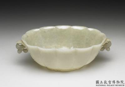 图片[2]-Jade flower-shaped bowl with bud-shaped handles, Mughal Empire-China Archive